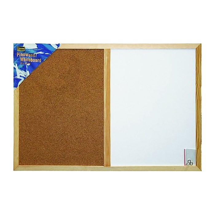 Idena Whiteboard-Pinnwand 60,0 x 40,0 cm Kork braun