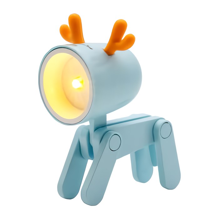 RealPower LED-Tier Taschanlampe Blue deer