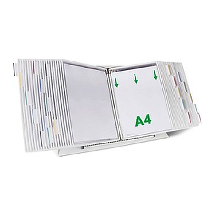 tarifold Sichttafelsystem 434402 DIN A4 weiß mit 40 St. Sichttafeln, 1 St.