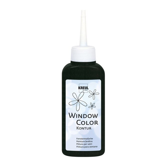 KREUL Kontur Fenstermalfarben schwarz 80,0 ml