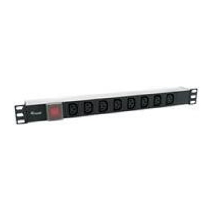Equip 19" Steckdosenleiste 8xIEC C13+Switch->St.IEC320 C14