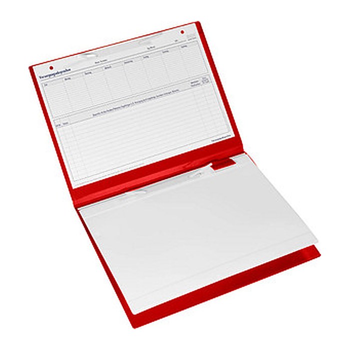BOI Patienten-Dokumentationsmappe Professional-Line DIN A4 quer rot, 1 St.
