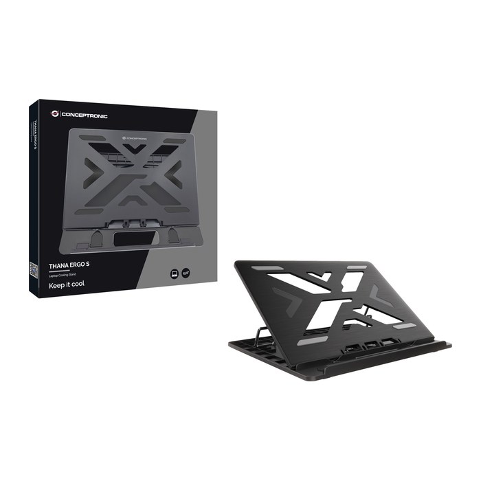 CONCEPTRONIC Laptop-Kühlpad 50Kg ERGO 15.6" sw