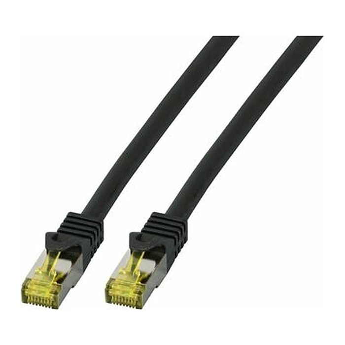 EFB RJ45 Patchk. S/FTP Cat.6A LSZH Cat.7 Rohk. 25.00m schwar