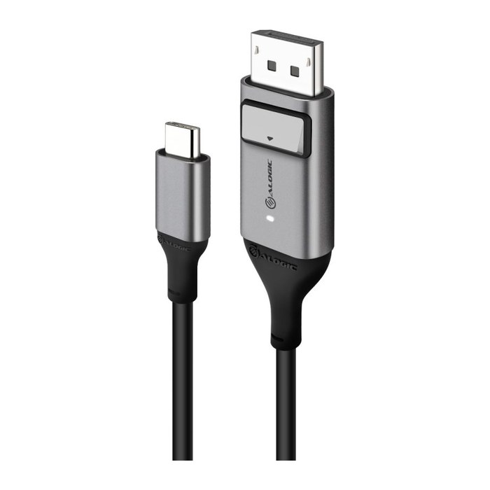 Alogic USB C Adapterkabel Typ C -DPort M/M 4k 60 Hz 1m, gr