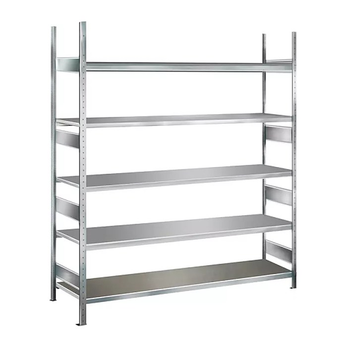 SCHULTE Schwerlast-Weitspannregal WS 2000 15724 silber 200,0 x 60,0 x 300,0 cm