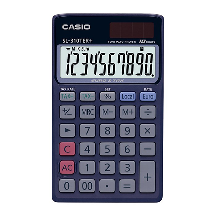CASIO SL-310TER+ Taschenrechner schwarz
