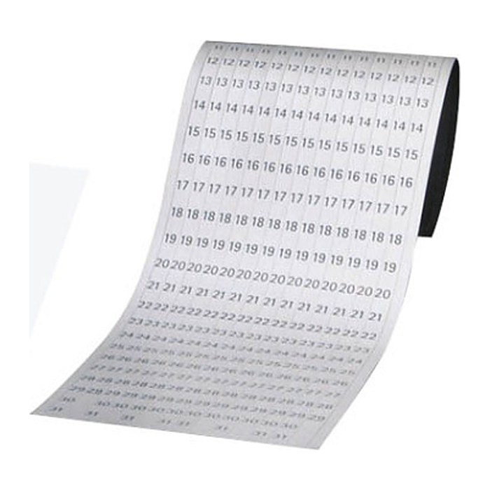 FRANKEN JK1203 Magnetbänder weiß 19,1 x 69,5 cm, 12 Streifen