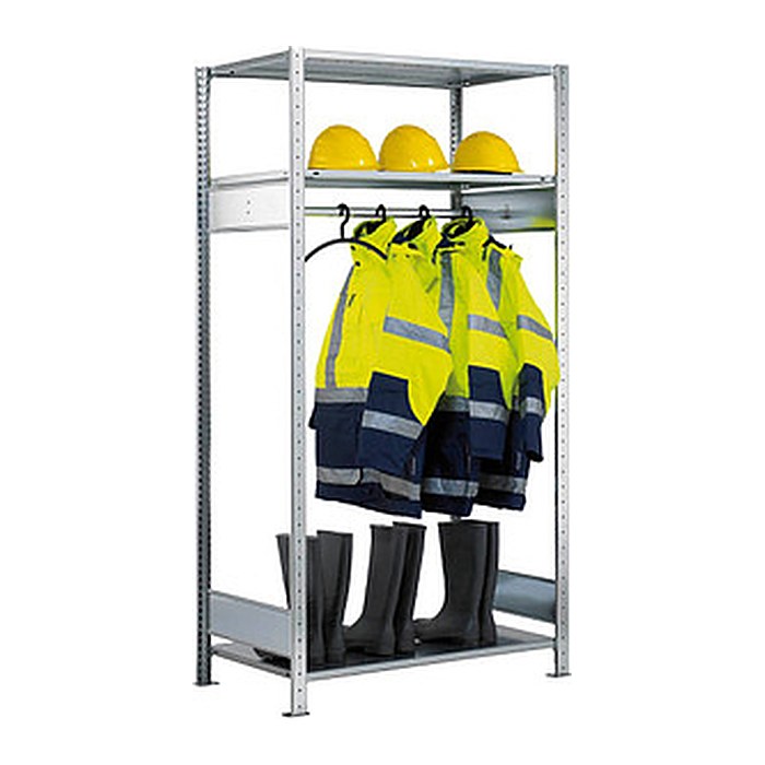 SCHULTE Garderobenregal 14151 silber 100,0 x 60,0 x 200,0 cm