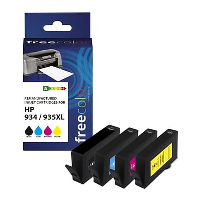 Freecolor Patrone HP 934XL color BK/C/M/Y remanufactured