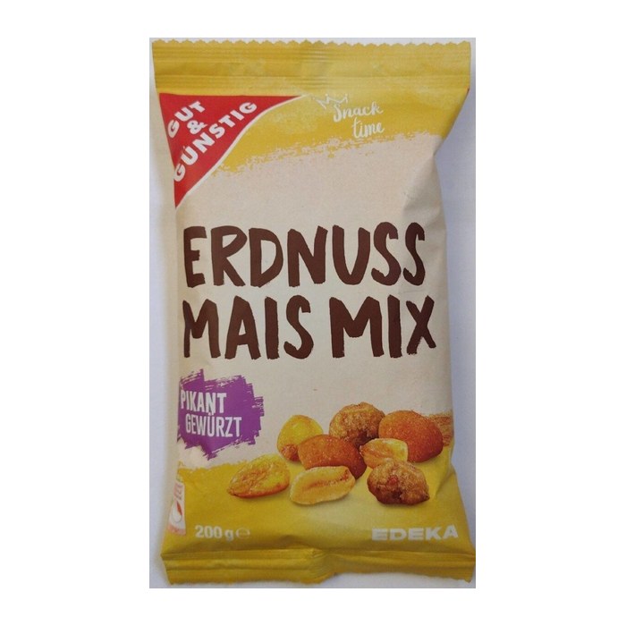GUT&GÜNSTIG Erdnuss-Mais-Mix Nüsse 200,0 g, 1 St.