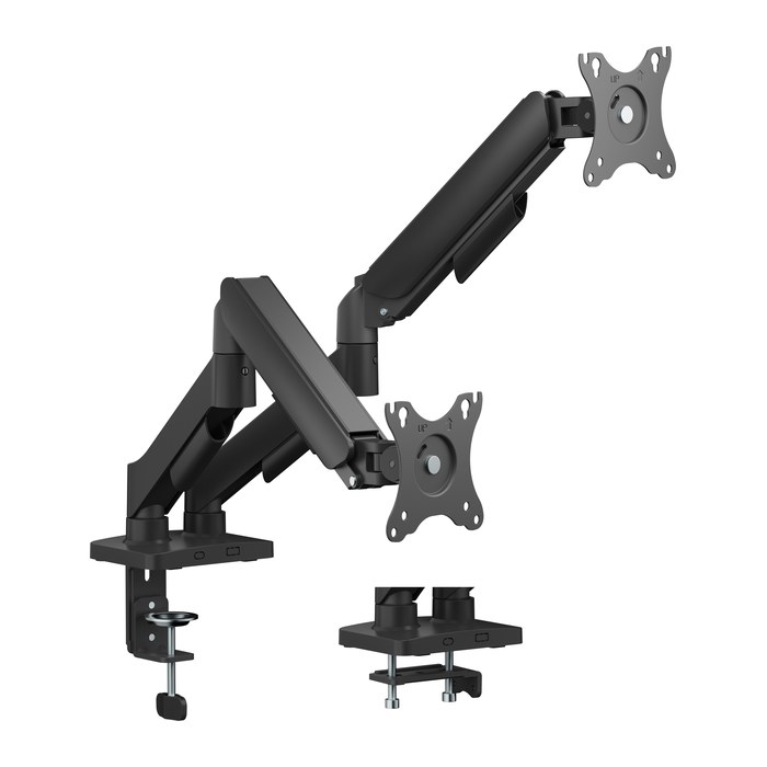 Equip Tischhalterung 17"-32"/2TFT 360° Gasfeder 9Kg schwarz