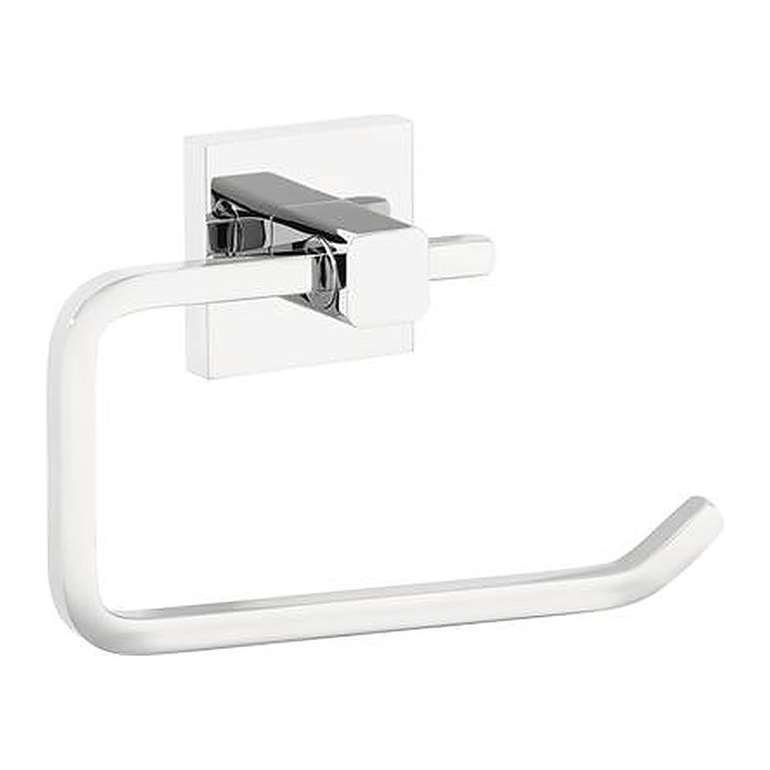tesa Deluxxe Toilettenrollenhalter ohne Deckel silber