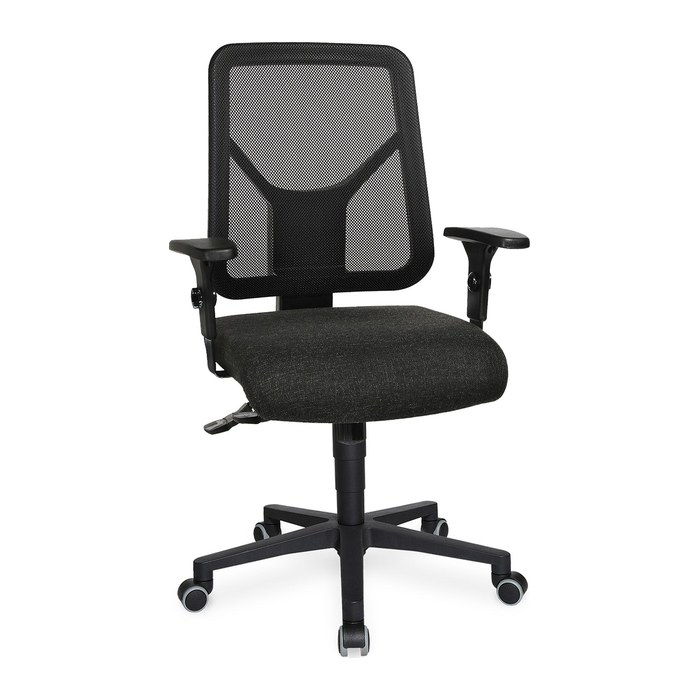 Bürodrehstuhl "Der Komfortable" – Netzrücken & Armlehne