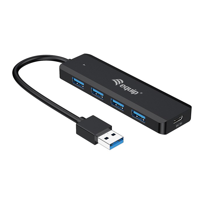 Equip 4-Port USB-A3.2-Hub->4xUSB-A 3.2 +USB-C Adapter 5Gbps