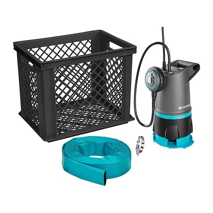 GARDENA Schmutzwasser-Tauchpumpe Hochwasser-Set 20000 BASIC 550 W