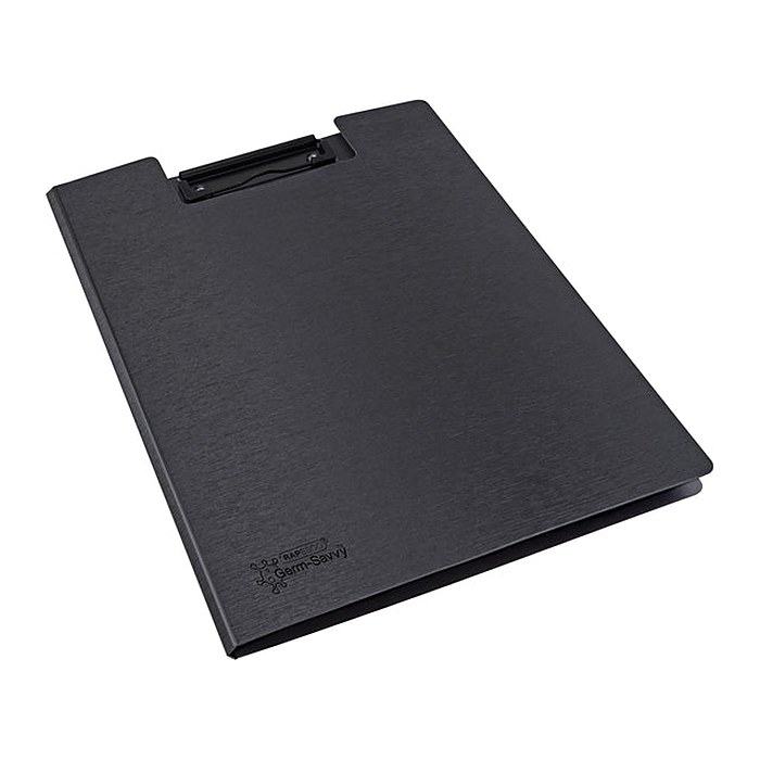 RAPESCO® Klemmbrettmappe Germ-Savvy 1641 DIN A4 schwarz Kunststoff, 1 St.
