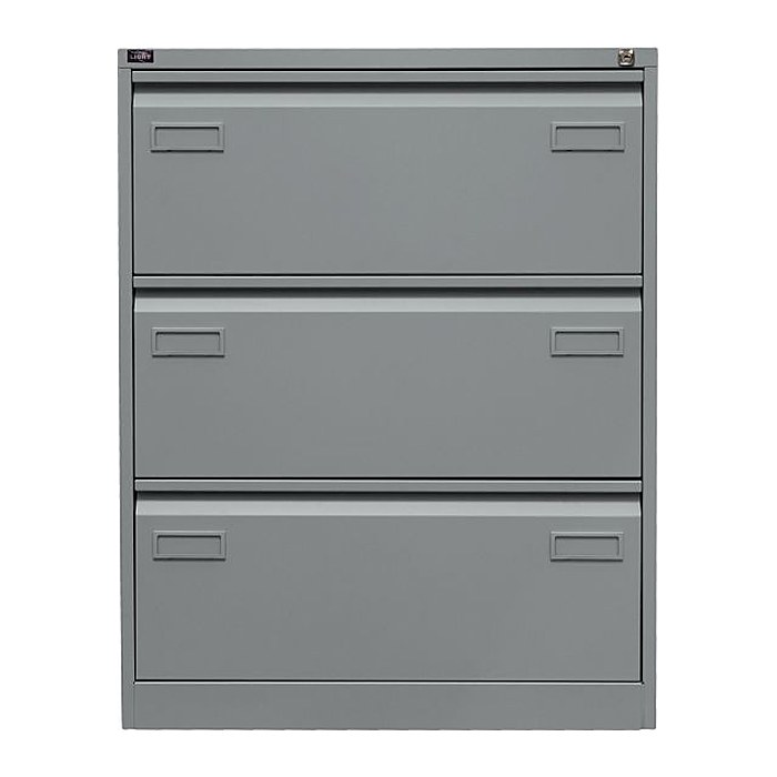 BISLEY LIGHT Hängeregistraturschrank silber 3 Schubladen 80,0 x 62,2 x 101,6 cm, 1 St.