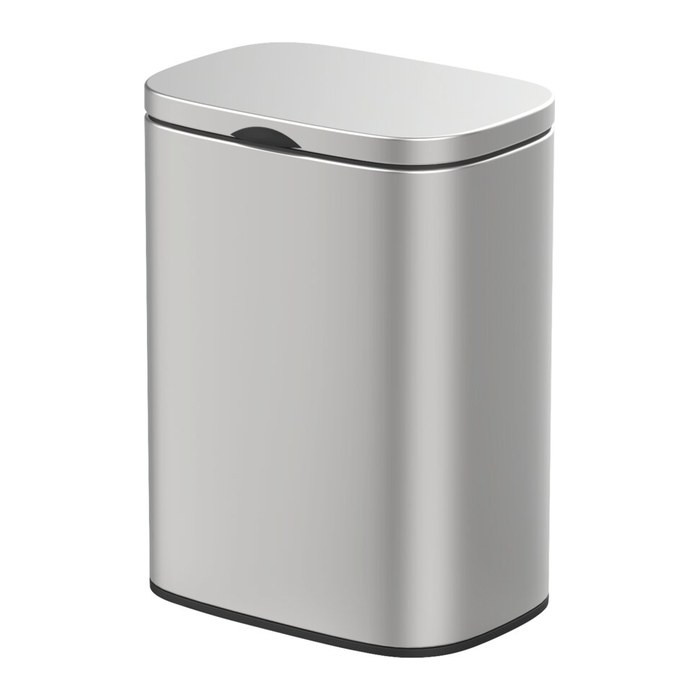 WENKO Sare Kosmetikeimer Wandmontage 5,0 l silber, matt, 1 St.