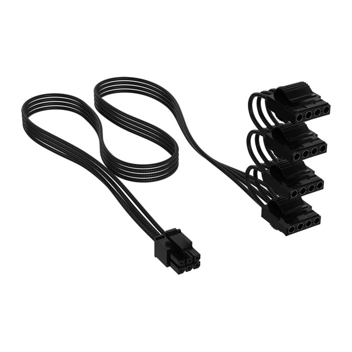 CORSAIR Cable PATA Power, 750mm, Individ. Sleeved, Black