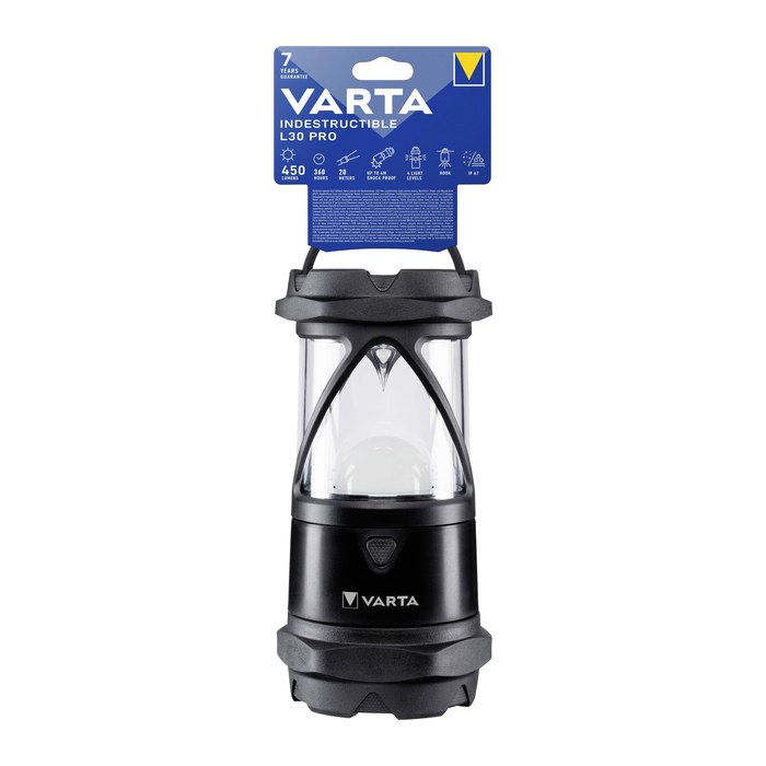 VARTA Indestructible L30 Pro LED Campinglampe schwarz, 1 St.