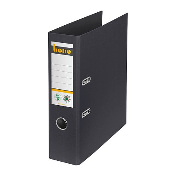 bene No.1 Ordner schwarz Karton 8,0 cm DIN A4, 1 St.