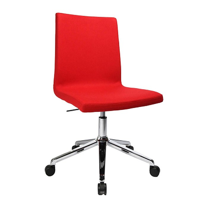 Topstar Besucherstuhl Cube EA390 L51 rot Stoff, 1 St.