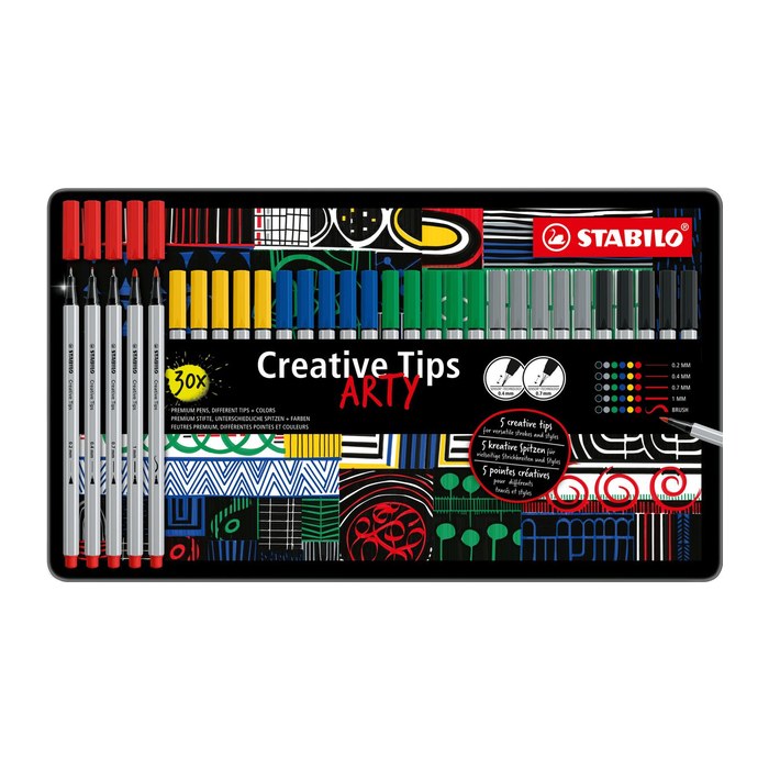 STABILO ARTY CLASSIC Filzstifte farbsortiert, 30 St.