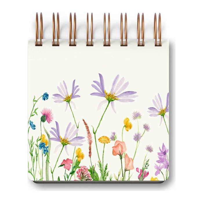 LUMA Notizbuch Mini Blumen ca. DIN A6 blanko, mehrfarbig Hardcover 100 Seiten, 1 St.