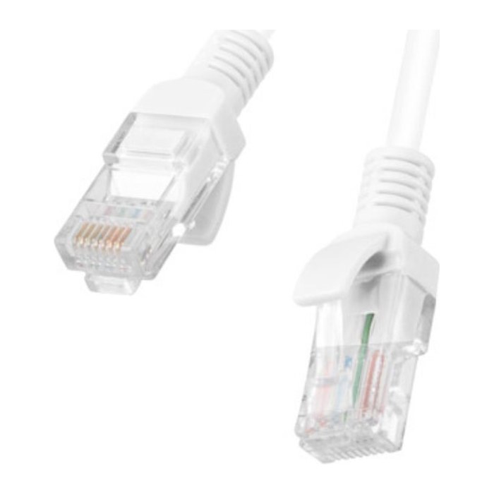 LANBERG Patchkabel CAT.6 UTP 1,0m Fluke Zertifikat wß