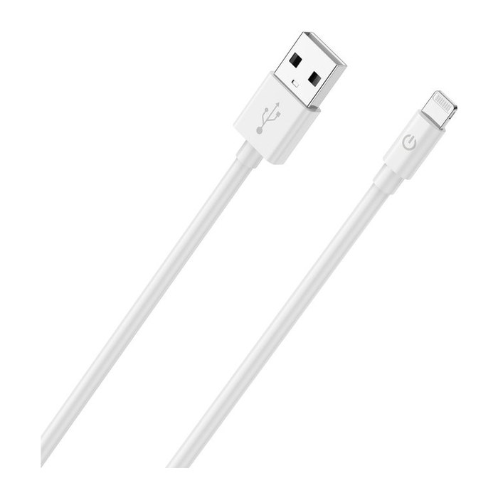 RealPower Lade/Datenkabel USB-A auf Lightning 2m weiß MFI