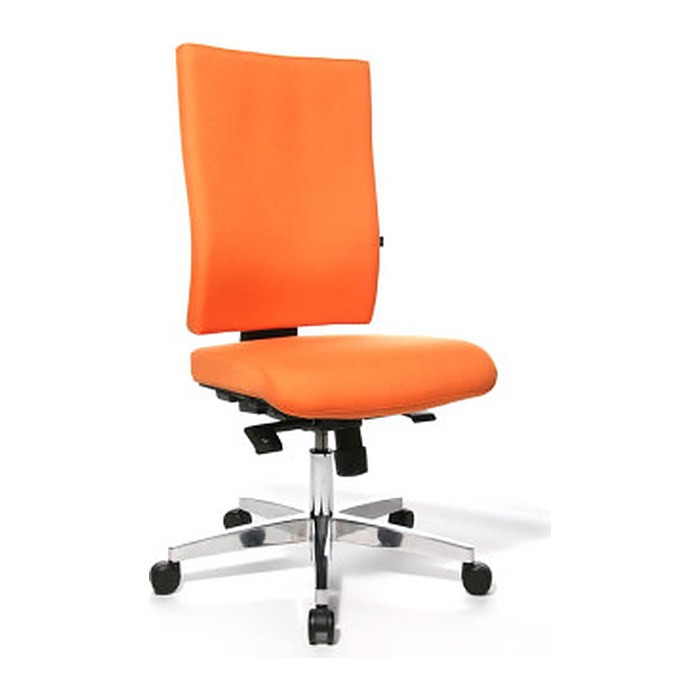Topstar Bürostuhl Lightstar 20, LS29W0G04 Stoff orange, Gestell alu