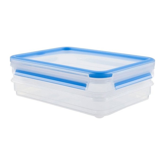 emsa Frischhaltedose CLIP & CLOSE 9,5 cm hoch blau 1,0 l, 1 St.