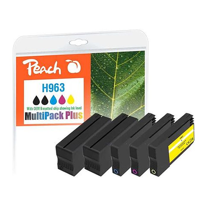 Peach Patrone HP Nr.963 MultiPack Plus OEM reset 2xbk,c,m,y remanufactured