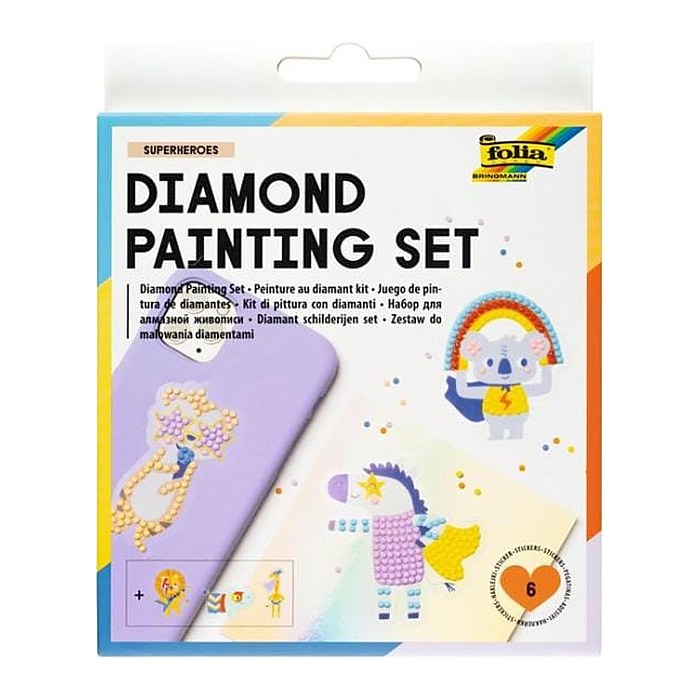 folia Diamond Painting Superheroes mehrfarbig