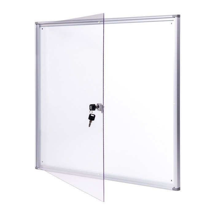 MAUL Schaukasten Extraslim grau 9x DIN A4 71,1 x 2,7 x 96,3 cm, 1 St.
