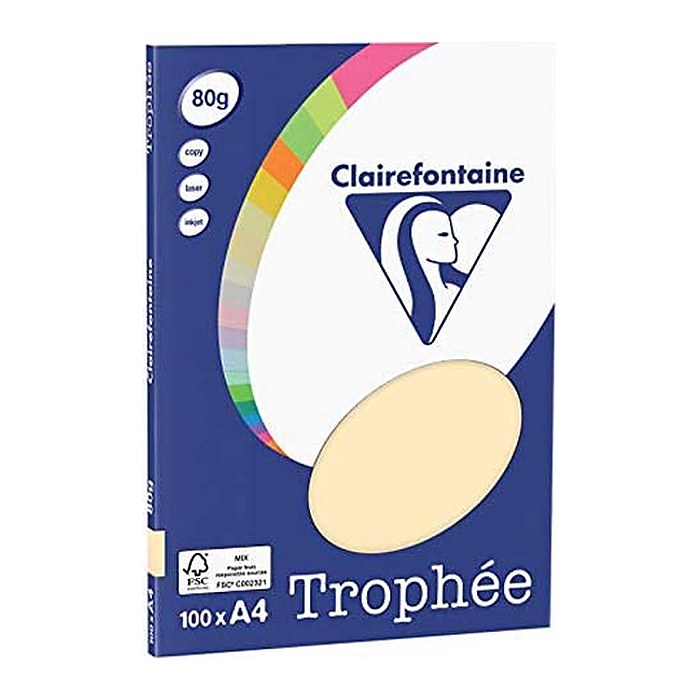 Clairefontaine Kopierpapier Trophée chamois DIN A4 80 g/qm 100 Blatt
