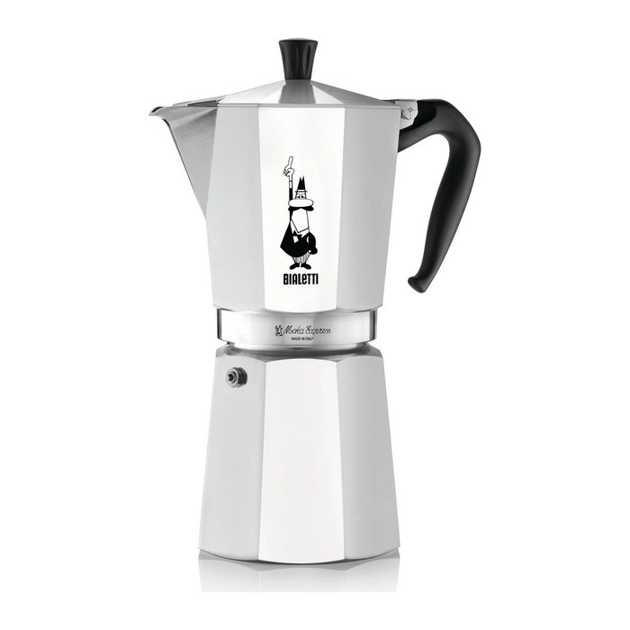 BIALETTI Moka Express 12 Espressokocher silber, 12 Tassen