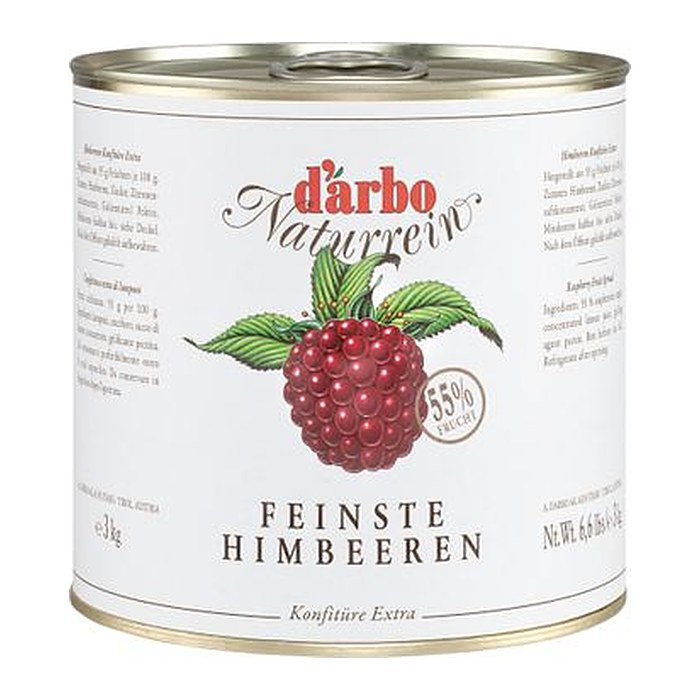 d’arbo Naturrein Extra Himbeer Fruchtaufstrich, 3,0 kg