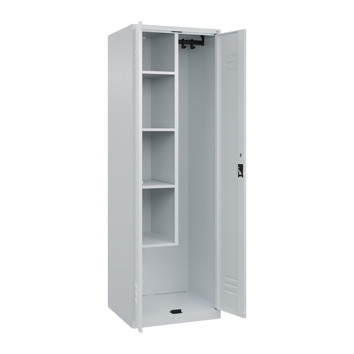 CP Putzmittelschrank Classic Plus 080100-00 S10021 lichtgrau 4 Fachböden 60,0 x 50,0 x 185,0 cm, aufgebaut, 1 St.