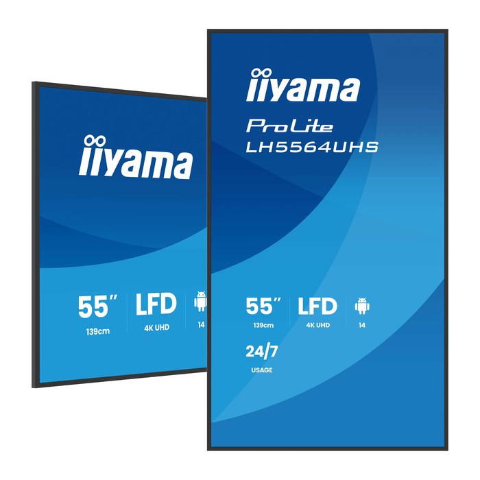 IIYAMA 139.0cm(55") LH5564UHS-B1AG 16:9 2xHDMI+USB-C 4K (Speditionsversand)