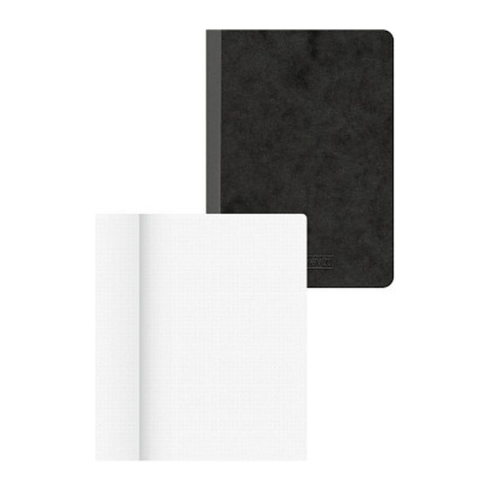 BRUNNEN Notizbuch FACT!plus DIN A6 punktkariert, schwarz Softcover 192 Seiten, 1 Block