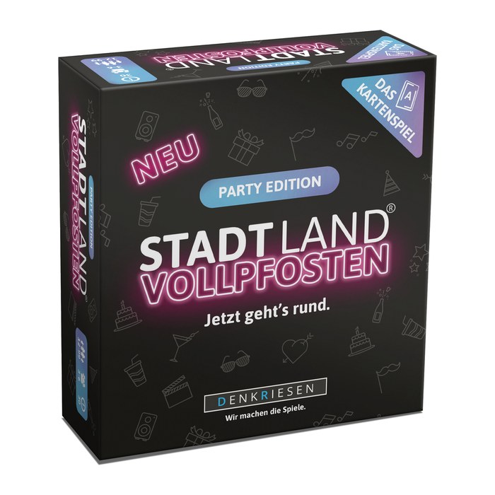 STADT LAND VOLLPFOSTEN - Das Kartenspiel - PARTY EDITION