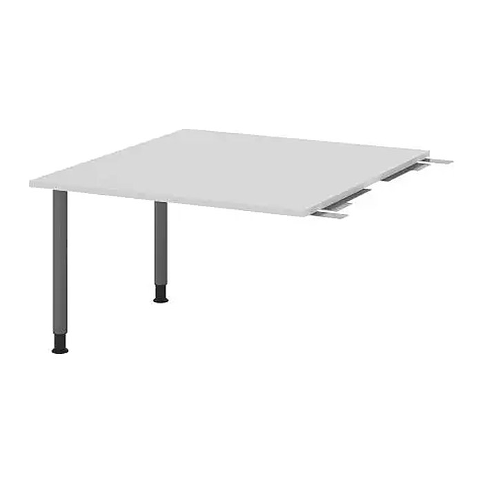 HAMMERBACHER Verbindungsplatte höhenverstellbar KT12C lichtgrau, grafit rechteckig 120,0 x 130,0 x 72,0 - 74,0 cm