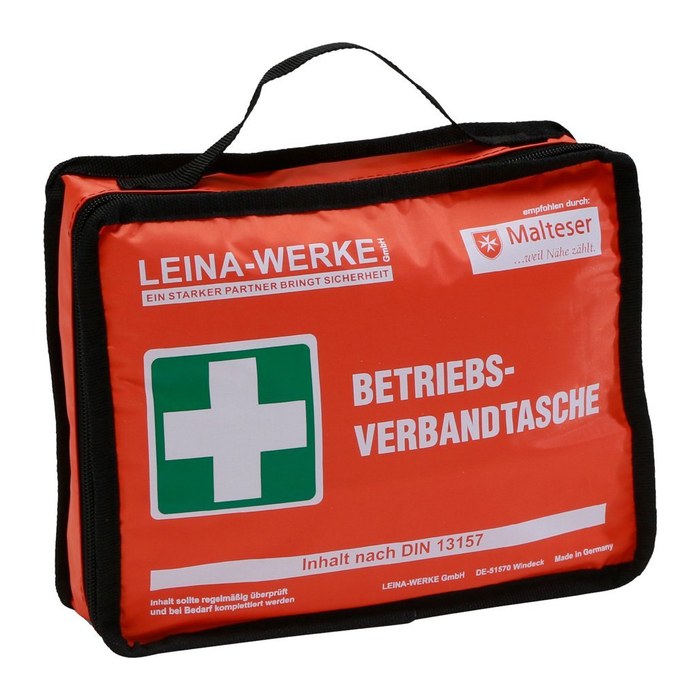 LEINA-WERKE Erste-Hilfe-Tasche Betriebsverbandtasche klein DIN 13157 orange