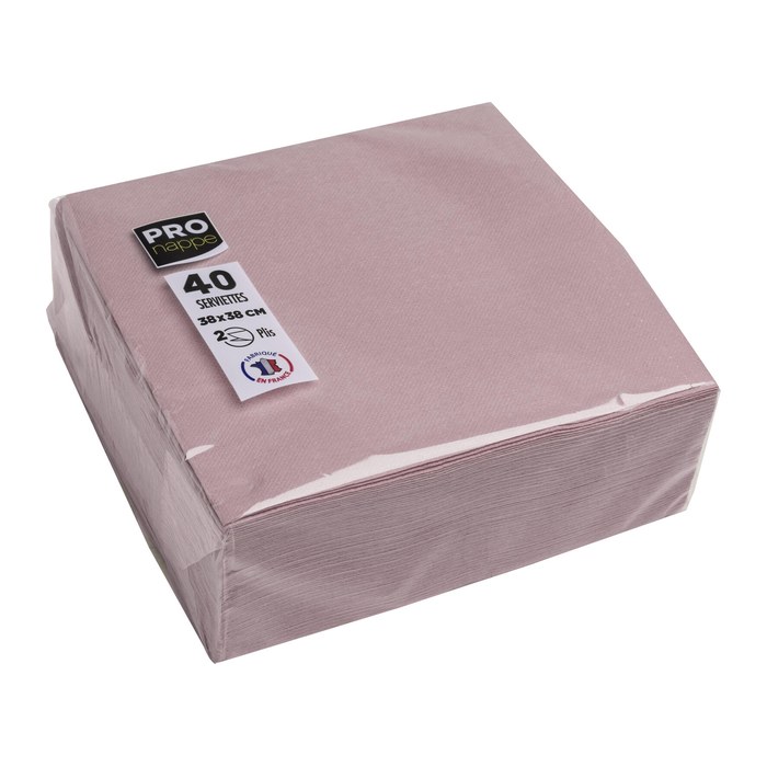 PROnappe Servietten altrosa 2-lagig 38,0 x 38,0 cm, 40 St.