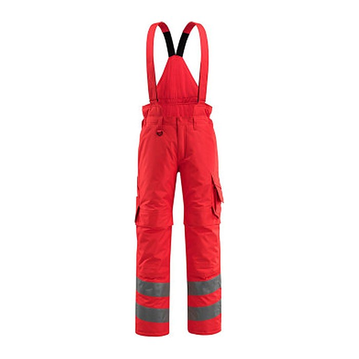MASCOT® unisex Warnschutz-Latzhose Ashford rot Größe S