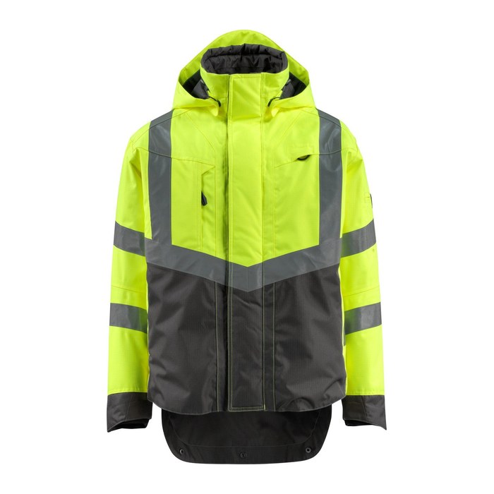 MASCOT® unisex Warnjacke Harlow gelb, anthrazit Größe M