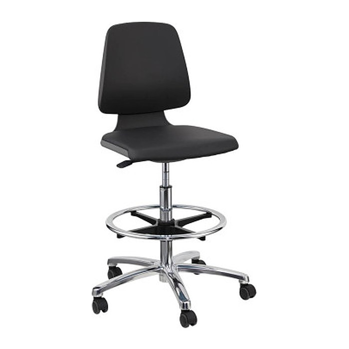 bimos Arbeitsdrehstuhl Labsit grau, schwarz Kunstleder