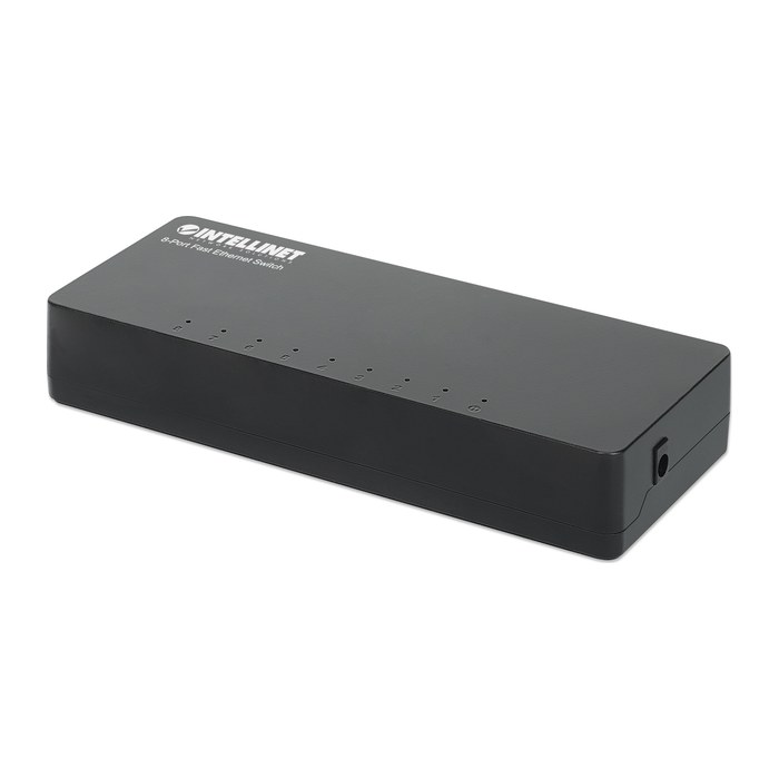 INTELLINET Desktop 8-Port Fast Ethernet Switch schwarz
